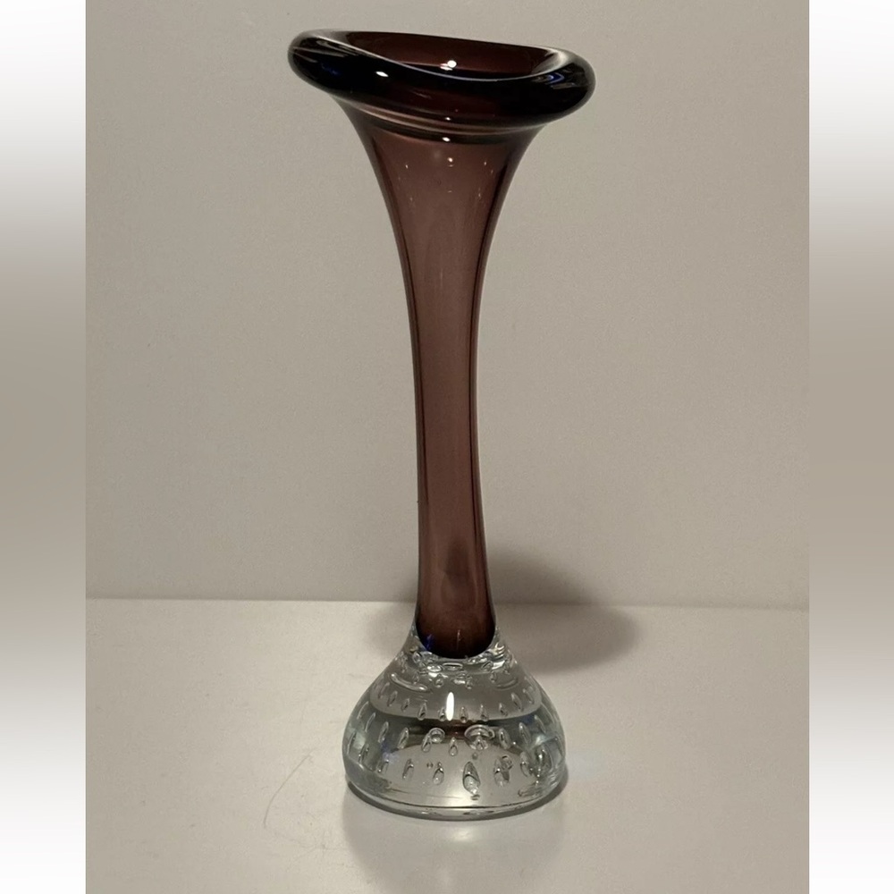Purple Glass Bud Vase